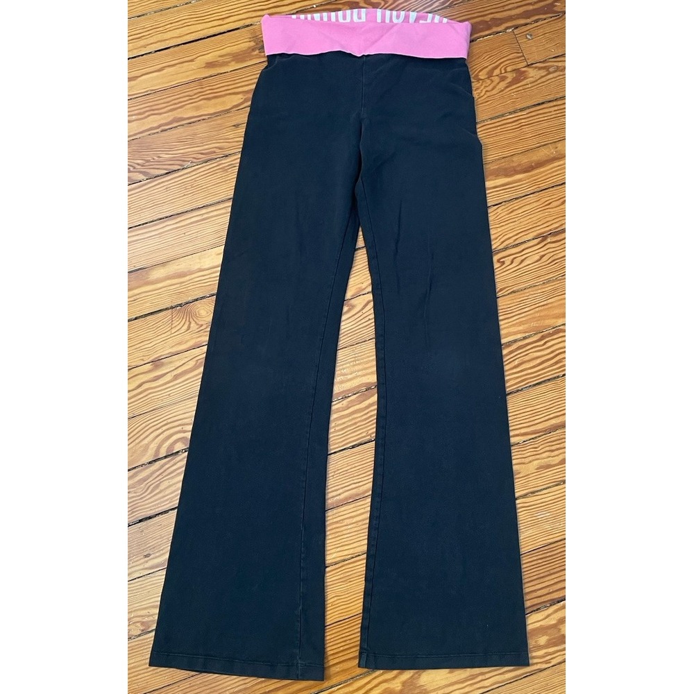 Y2K Victoria's Secret PINK VS Vintage Foldover Yoga Pants Flare Medium Long‎